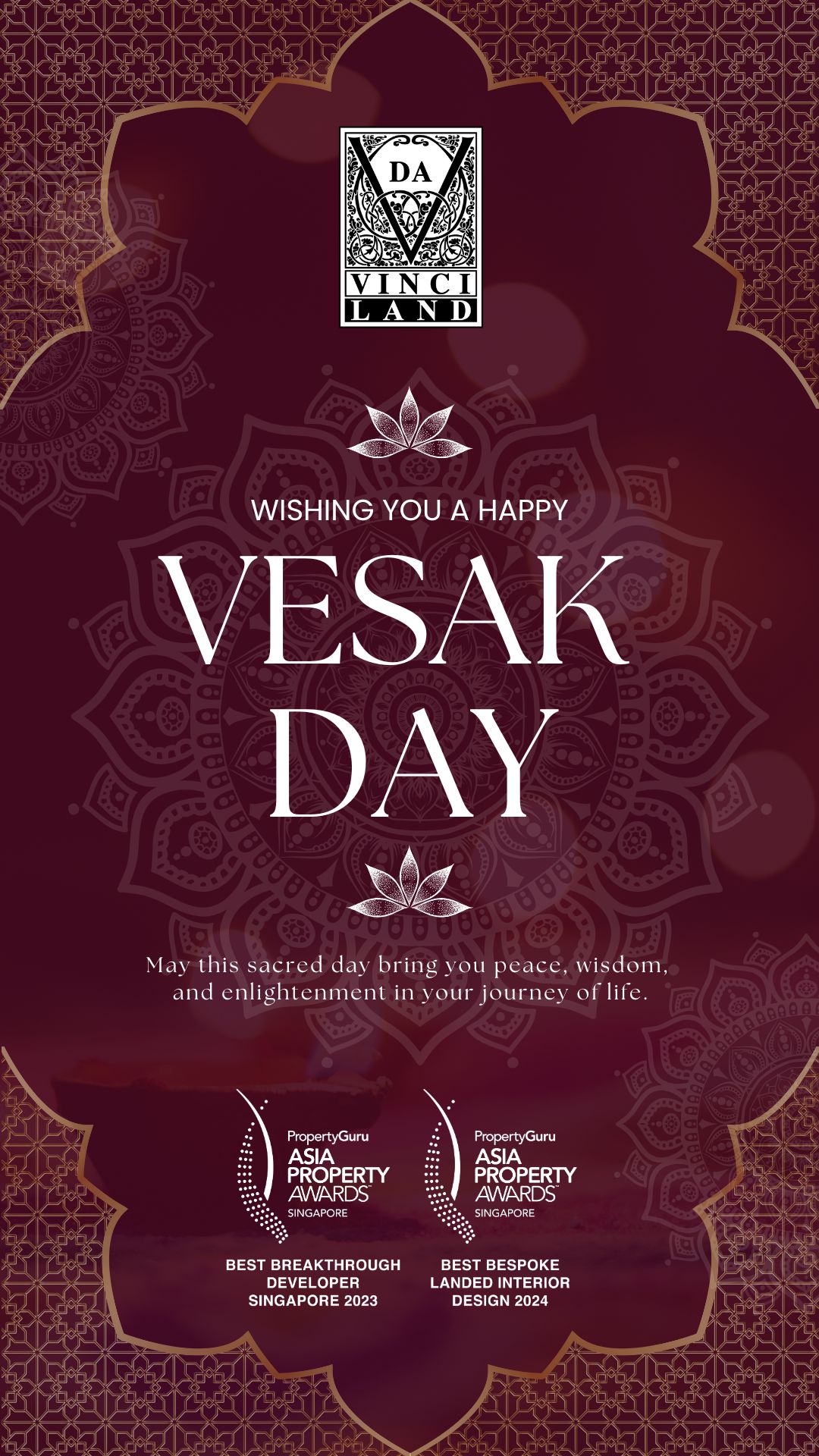 Vesak Day Greetings from Da Vinci Land